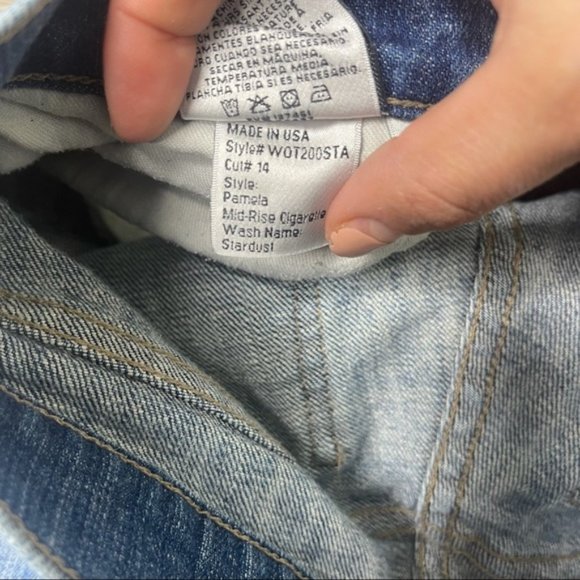 WILDFOX Women's Medium Wash 'Pamela Mid-Rise Cigarette' Skinny Jeans Size 26 EUC - Picture 7 of 10